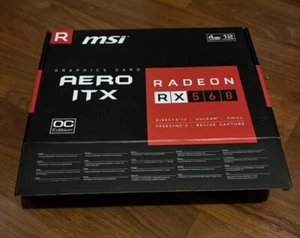 MSI Radeon RX 560 AERO ITX 4G OC Graphics Board New, Open Box - Picture 1 of 10
