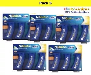 Niquitin Minis 4mg Mint Lozenges 5 Pack Of 60 Expiry 11-2025 - Picture 1 of 1