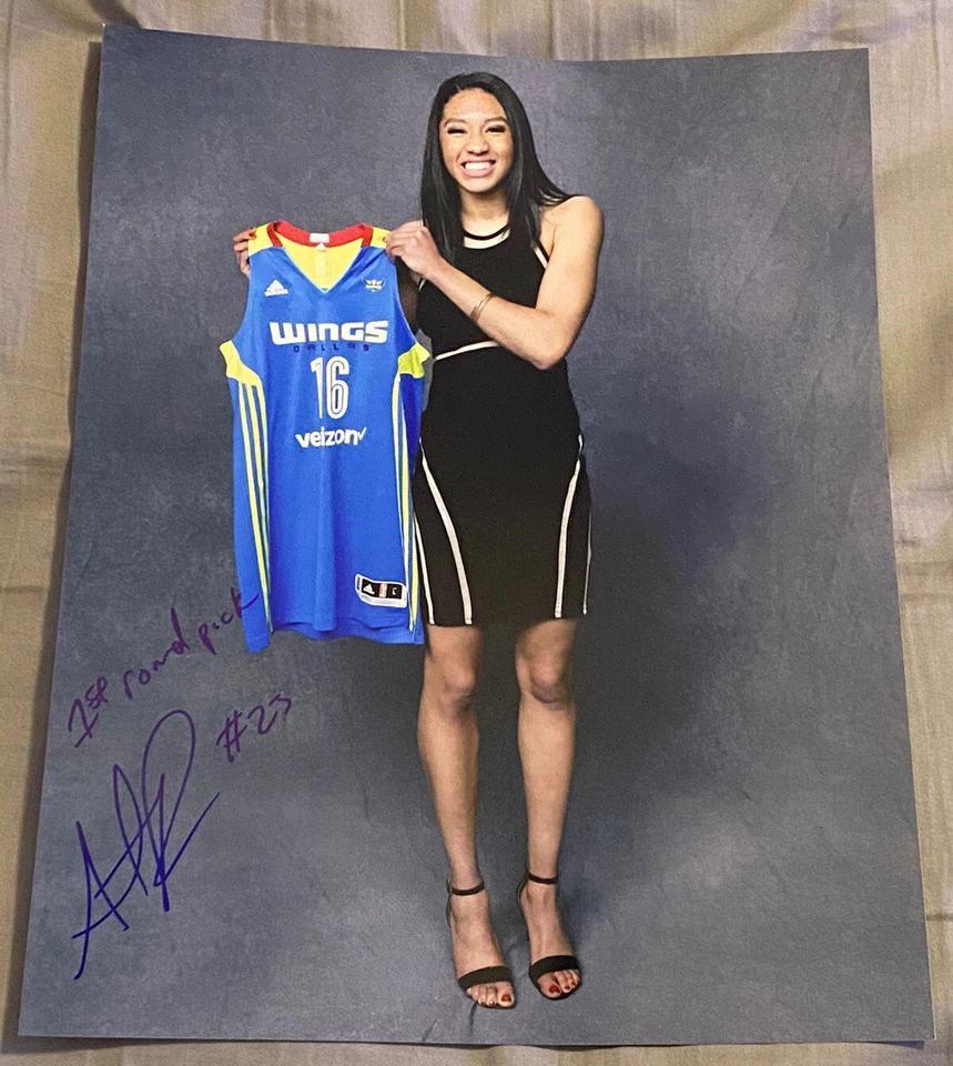 Aerial Powers signed auto 11x14 Photo Dallas Wings Lynx - Image 1 of 1