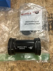 Wheels Manufacturing BB86/92 SRAM Bottom Bracket with ABEC-3 Bearings Black Cups - Picture 1 of 2