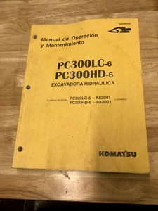 KOMATSU 300 PC300 -6 HD LC OPERACIÓN LIBRO MANTENIMIENTO ESPAÑOL - Imagen 1 de 1
