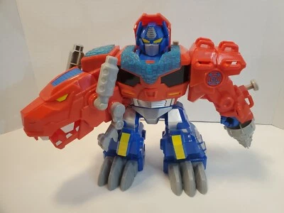 Playskool Transformers Rescue Bots Optimus Primal Electronic 9" T-Rex Dinosaur  - Image 1 of 4
