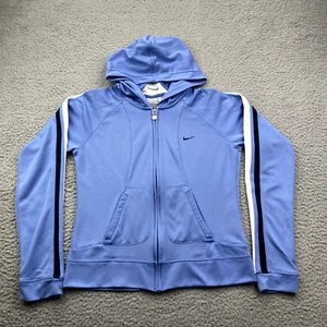 Sudadera para mujer Nike mediana azul con cremallera 100 % poliéster - Imagen 1 de 11