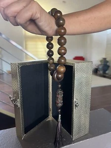 Cuentas de Buda de madera de agar chino con caja 20 mm AB204 (A/B) - Imagen 1 de 10