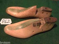 Vintage 1951 Pair US NAVY Size 6-1/2 D M & T Industrial Shoe Factory Lasts #862