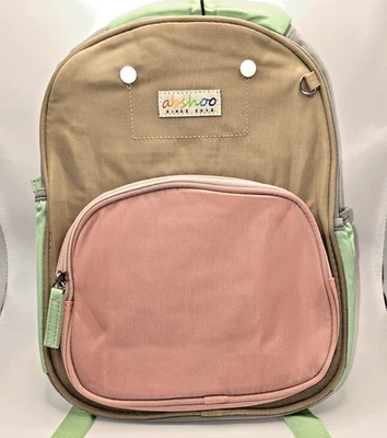 Abshoo Toddler Preschool Backpack for Girls 13" x 10" Pink Brown Lime Green *New - Image 1 of 4