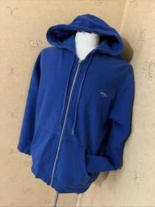 Noah Zip-Up Hoodie Xl Blue White Red Logo 46 Ch VGC - Picture 1 of 8