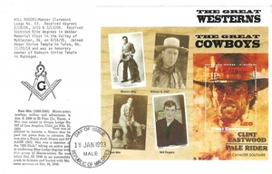 Maldives - Scott's # 1825 First Day Cover, unaddressed - Clint Eastwood - Picture 1 of 1