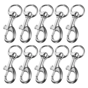 10 Pcs Pet Buckle Swivel Snap Hook Detachable Hooks Dog Leash Clips Heavy Duty - Picture 1 of 12