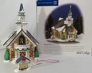 DEPT 56 Snow Village "Holy Spirit Church" Weihnachten 1999 #55003 UNPERFEKT - Bild 1 von 11
