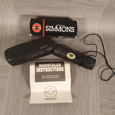 Simmons 10x25mm Field Model 1150 Monocular w/ Case Vintage - Image 1 of 4