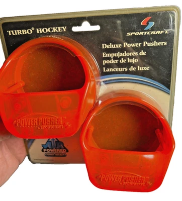 NOS Sportcraft Turbo Air Hockey Power Pushers Neon Translucent Mallets Strikers - Image 1 of 4