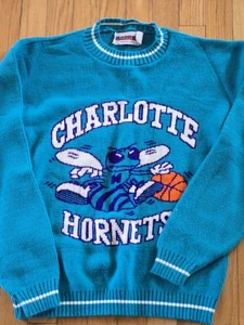 Vintage Charlotte Hornets Pullover Barrel Made In USA XL 18-20 - Bild 1 von 5