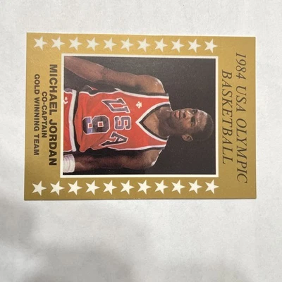 1984 EUA Basquete Olímpico Michael Jordan Co Capitão Equipe Vencedora de Ouro RARO - Imagem 1 de 4