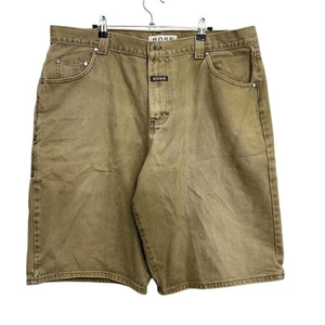 BOSS Shorts Mens Waist 42 Brown Denim Bermuda Jean Hugo Vintage - Picture 1 of 11