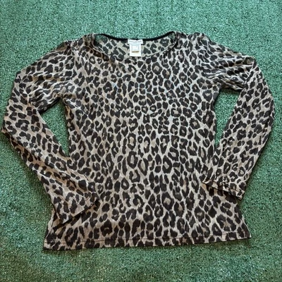 Blusa Dolce & Gabbana Intimate Y2K Leopardo Transparente Manga Larga Talla XS DE COLECCIÓN AÑOS 90 Foto 1 de 4