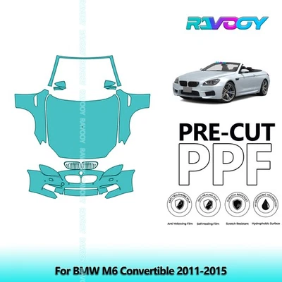Kit de protección de pintura PPF precortado para BMW M6 Convertible 2011-2015 Foto 1 de 4
