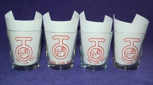 Vintage San Luis Rey Double Old Fashioned Rocks Bar Glasses Set of Four - Bild 1 von 2