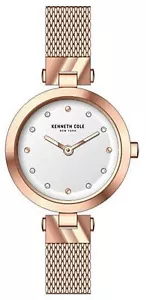 Kenneth cole KC50511003 Women's New York Classic Rose Gold Steel Mesh Watch - Picture 1 of 2