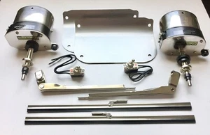 12 VOLT Windshield Wiper Motors Replacement PAIR KIT for 1939-46 CHEVROLET TRUCK - Picture 1 of 12