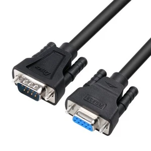 DB9 RS232 Serial Cable Male to Female Null Modem Cord Full Handshaking 7 Wire... - Picture 1 of 7