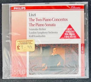 Liszt  Piano Concertos Piano Sonata Sviatoslav Richter Philips CD NEW SEALED - Picture 1 of 2