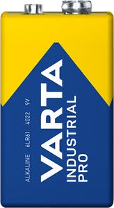 10 batterie Varta Industrial Pro alcaline 9V blocco blocco elettrico 4022 6LR61 MN1604 - Foto 1 di 3