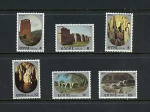 Y758 Griechenland 1980 Burgen Höhlen & Brücken 6v. MNH - Bild 1 von 1
