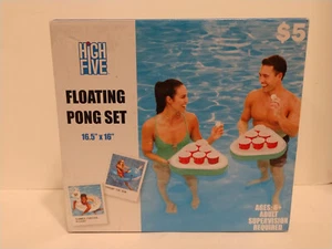 NUEVO ~ High Five JUEGO DE PONG FLOTANTE Piscina Fiesta Juego 16.5" X 16" Beer Pong - Imagen 1 de 5