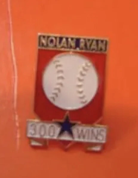Texas Rangers Nolan Ryan 300 Wins Pin MLB - Image 1 of 1