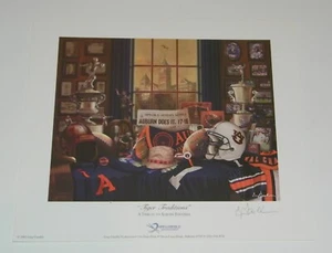 Auburn Tigers "Tiger Traditions" Football Print SEC War Eagle - Picture 1 of 1