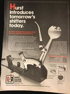 1984 HURST RACING SHIFTERS Print Ad 1986 - Picture 1 of 1