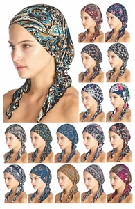 Ashford & Brooks Pre Tied Bandana Sleep Turban Tichel Chemo Head Scarf Headwear - Picture 1 of 124