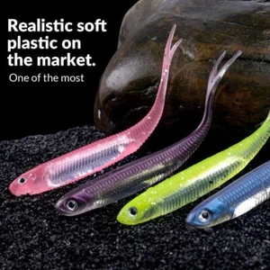 Fish Forked Tail Bait Quality Soft Swimbait Fishing Bait Soft Lure Fishing Lure - Picture 1 of 20