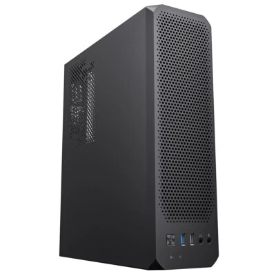CiT S8 SFF Ultra Slim MATX Mini ITX Desktop PC Case 8.3L USB 3.0 1x 80mm Fan - Image 1 of 4