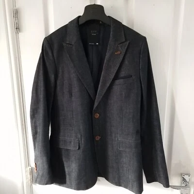G-Star Raw Denim Blazer Mens Correct Line G Star Blazer Jacket Sz 36" PTP 46cm - Image 1 of 4