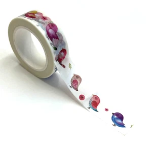 Cute Colorful Bird Washi Tape Scrapbooking Planners Bullet Journal Card Making - Picture 1 of 2