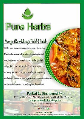 Pure Herbs Raw Mango Pickle For Indian Taste • 62.36$