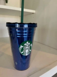 Starbucks Disney 60th Anniversary Becher 16 Oz blauer Deckel - Bild 1 von 3