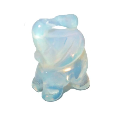 Opalith Elefant mini Figur Miniatur ca. 20 x 15 mm - Bild 1 von 3