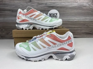 **Men's Salomon XT-4 OG White Green Ash Coral Lab Trail Hiking Running (472999) - Picture 1 of 11