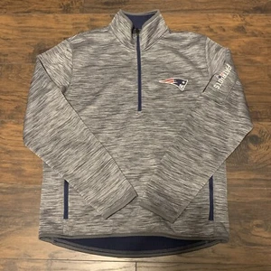 Giacca New England Patriots NFL Apparel grigia 1/2 zip taglia media - Foto 1 di 4