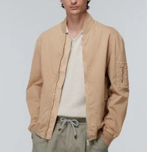 NWT$2995 Brunello Cucinelli Men's Bomber Jacket With Logo Engraved Hardware A248 - Picture 1 of 11