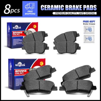 For 2011-2014 Hyundai Sonata,2011-2015 Kia Optima,Front &Rear Ceramic Brake Pads - Image 1 of 4