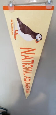 NATIONAL AQUARUM BALTIMORE WINCRAFT  FELT PENNANT 2/18/24 - Image 1 of 3