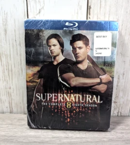 Supernatural: Season 8 Complete Eighth (Blu-ray, 2012) NEW Sealed - Foto 1 di 3