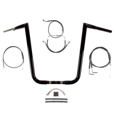 Kit de manillar Jarhead 1996-2006 Harley Road Glide Road King 1/4" negro 18" Foto 1 de 3