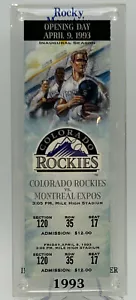 Biglietto partita Colorado Rockies Inaugaral Opening Day 1993 - Foto 1 di 3