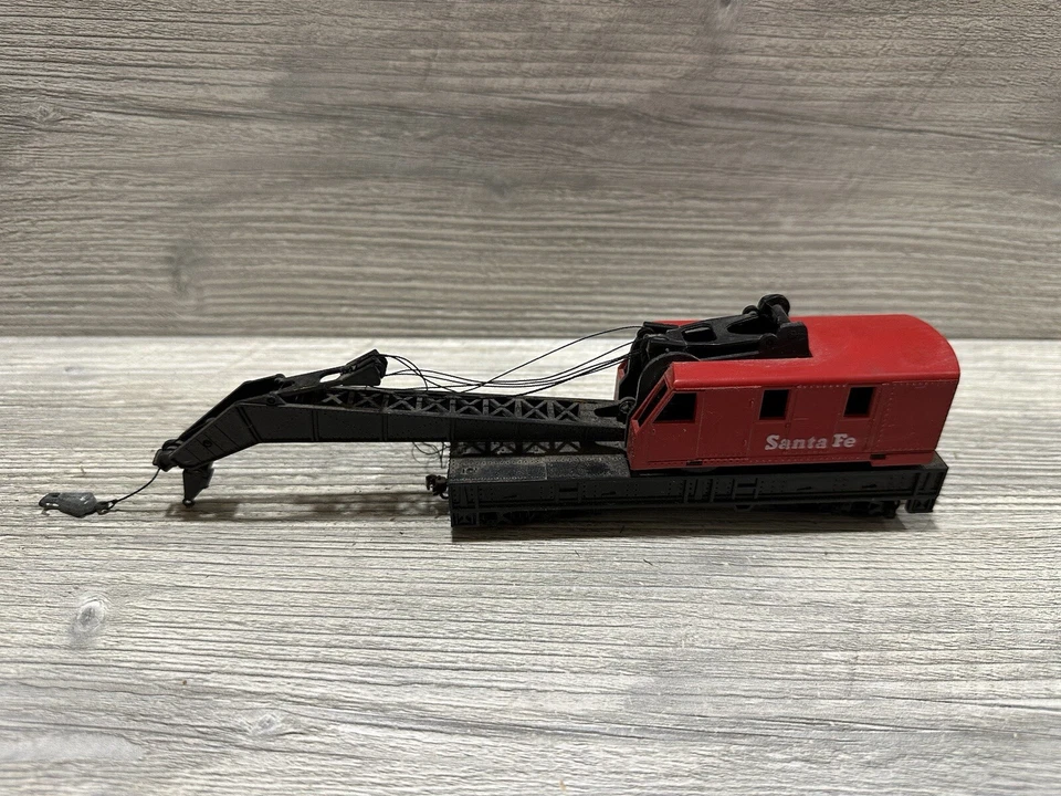 De colección Santa Fe Grúa Coche Modelo Ferrocarril Ciudad Tren Vagón Escala HO *Ver Detalles* Foto 1 de 4