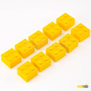 Lot of 10 Genuine LEGO Yellow 2x2 3003 Building Bricks Blocks Parts & Pieces NEW - Picture 1 of 2